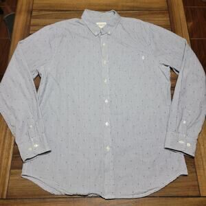 Obey Propaganda LS Full Button Tiny Square Shirt - Size XL